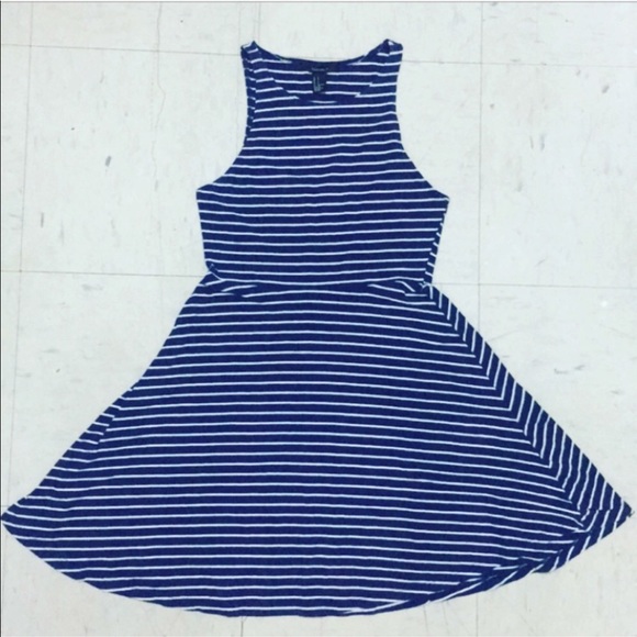 Striped Navy Blue Dress - Picture 2 of 2